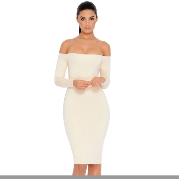 oh polly white off the shoulder dress